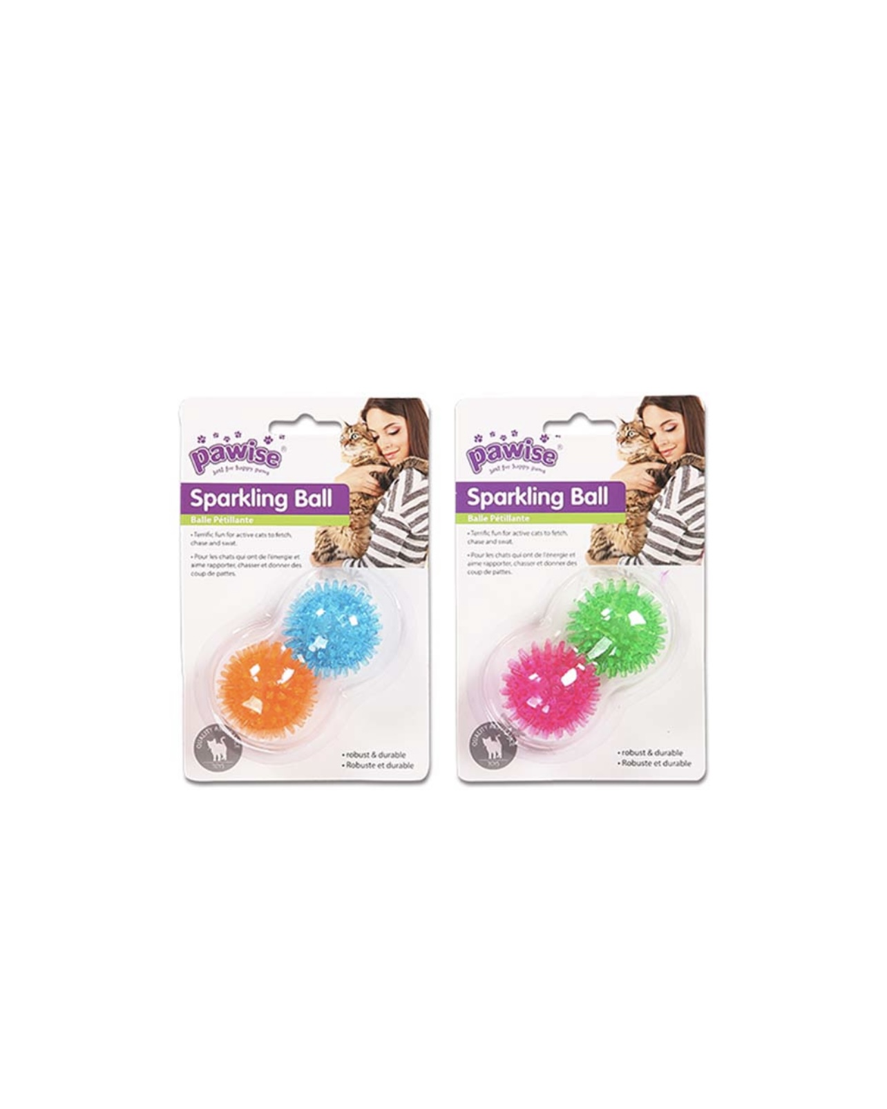 PW Παιχνίδι Γάτας Sparkling Ball (2τμχ)